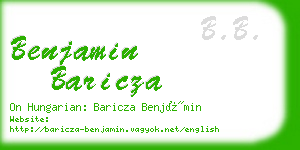 benjamin baricza business card